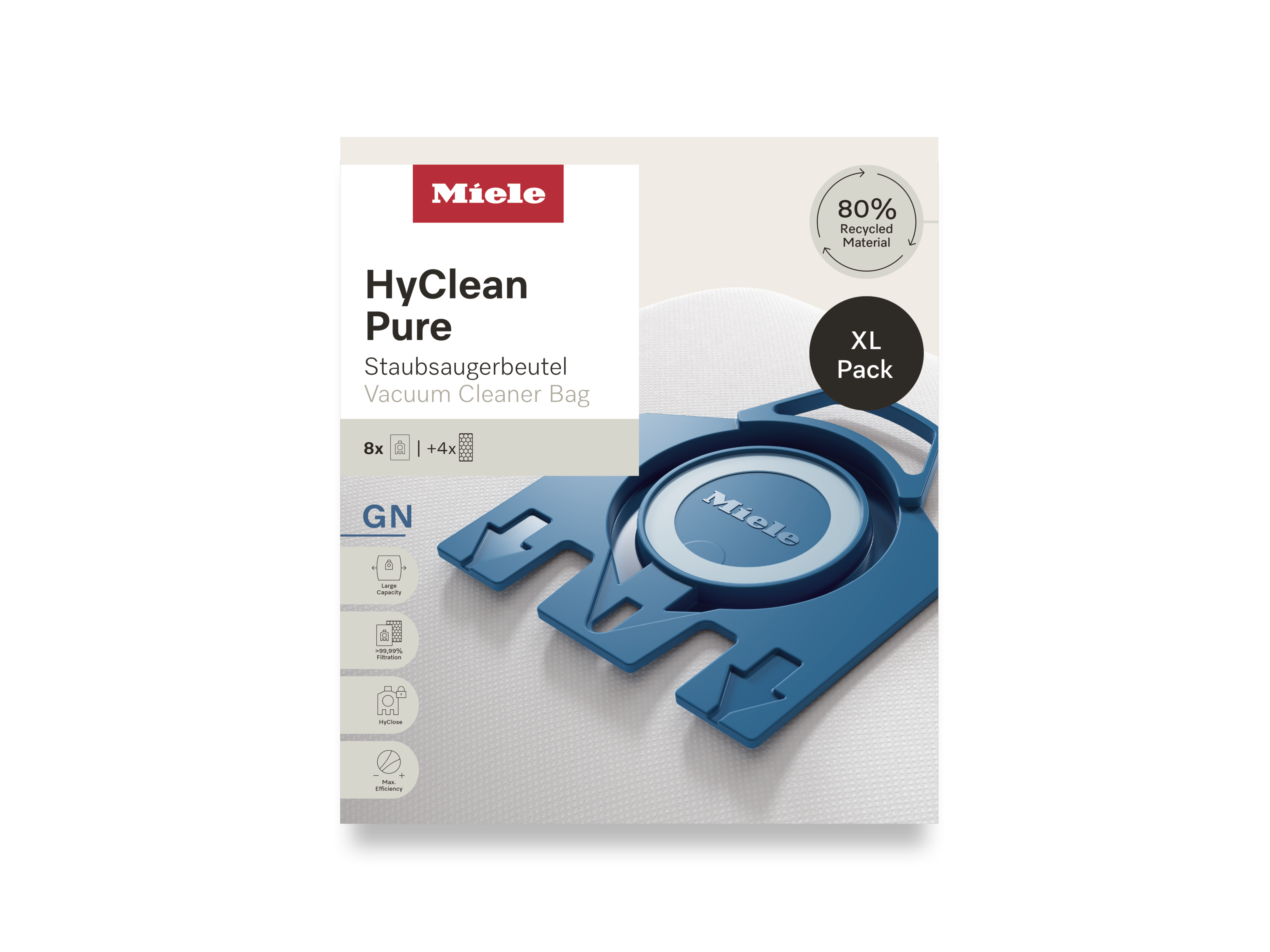 Комплект мешков-пылесборников HyClean Pure GN XL Miele купить в Ростове-на-Дону | Всегда в наличии! | Артикул 12497870 | Официальный сайт