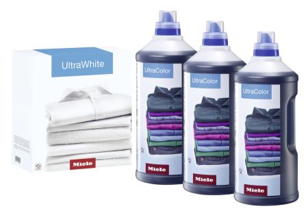 Набор моющих средств для ухода за бельём 3×UltraColor + 1×UltraWhite Miele купить в Ростове-на-Дону | Всегда в наличии! | Артикул 11518190 | Официальный сайт